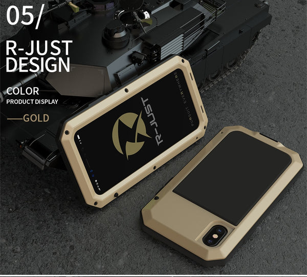 Shockproof Armor Metal Aluminum phone Case for iPhone