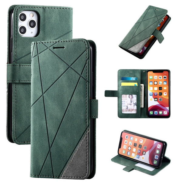 Luxury Leather Flip Case for iPhone